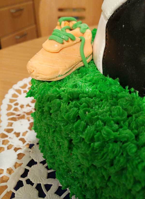 Fußballtorte Gras Fußballtorte Gras