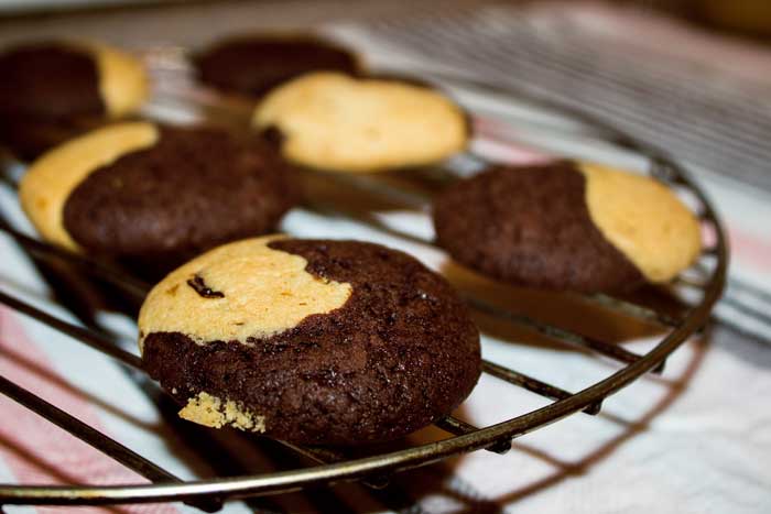Erdnussbutter Schoko Kekse PeanutButter Cookies Conny's Küchlein