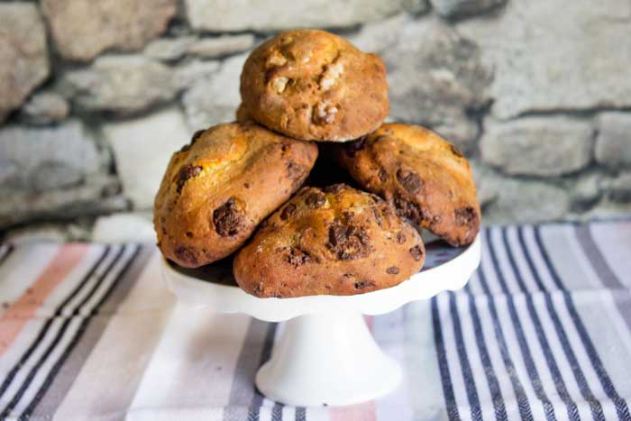 Quarkbrötchen Topfenlaberl Chocolate Chip Walnuss Karamell Ovomaltine Conny's Küchlein