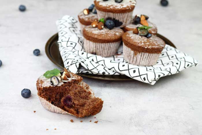Heidelbeer-Rotweinmuffins | Muffins &amp; Cupcakes | Conny&amp;#39;s Küchlein