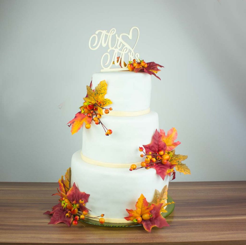Hochzeitstorte im Herbststil - Conny's Küchlein