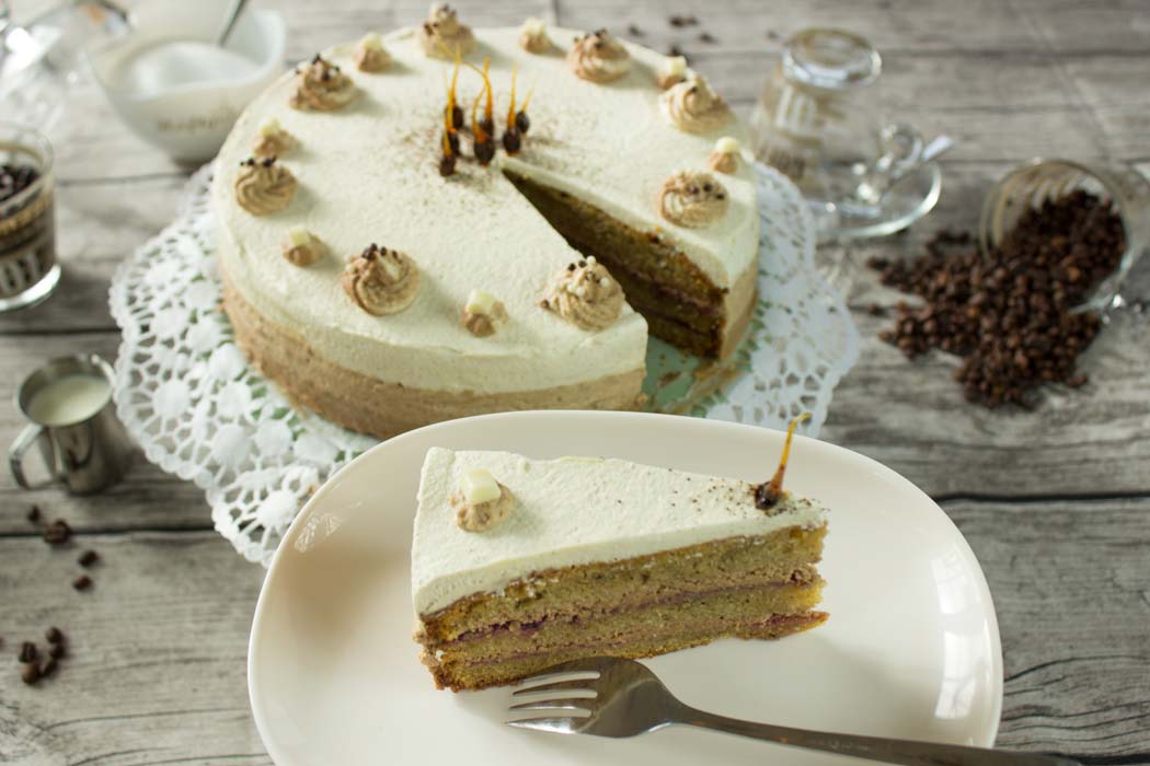 Nougat-Latte-Torte Ombrétorte Conny's Küchlein Nougat-Latte-Torte Ombrétorte Conny's Küchlein