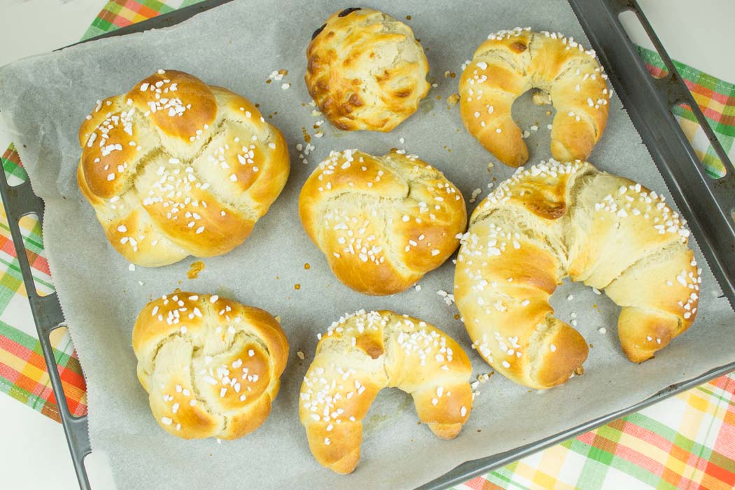 Briochegebäck | Kipferl, Striezel, Knöpfe aus Germ | Conny's Küchlein