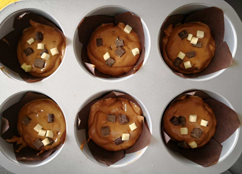 Chocolate Chip Muffins riesen-Muffins-Conny's-Küchlein