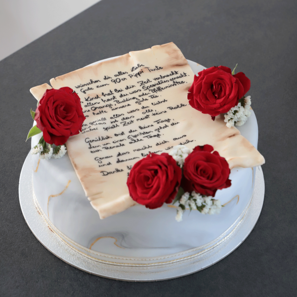 Rosen-Brief-Torte